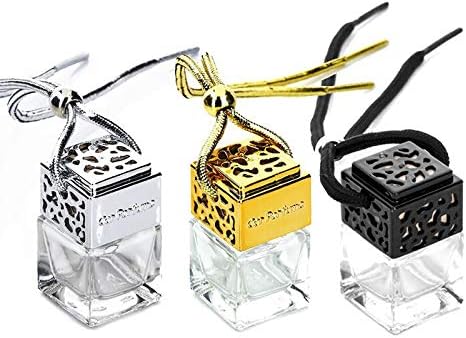 Miniatura 3 de Difusor de botella de aromaterapia de perfume colgante de 0.3 fl oz, difusor de aroma de aceite esencial de vidrio, botella de perfume recargable,