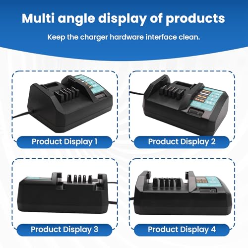 Double chargeur DC18WA haute durabilité pour accumulateur BL1815G - 2
