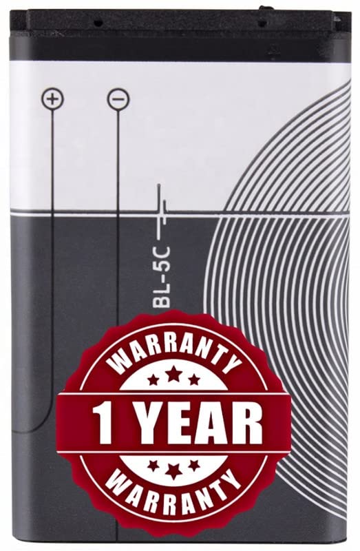 Image of Original BL5C BL-5C Battery for Nokia 1100 1101 1110 1110i 1112 1200 1208 1280 1600 1650 2310 2600 2700 3100 3110 3120 5130 6030 6230 6230i E50 E60 N70 N71 N72 Battery - (1020.mAh) - 1 Year Warranty