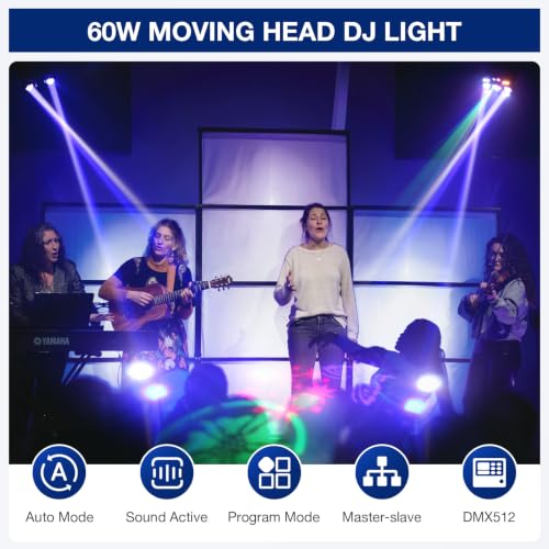 Boost Your Party Vibe with a 60W Moving Head DJ Light and Easy Remote Control - Image 3
