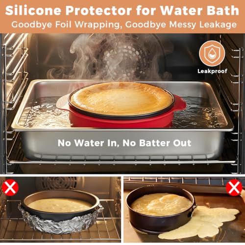 Molgree Springform Pan 9 Inch Spring Form Pan for Cheesecake with Protector - image 4