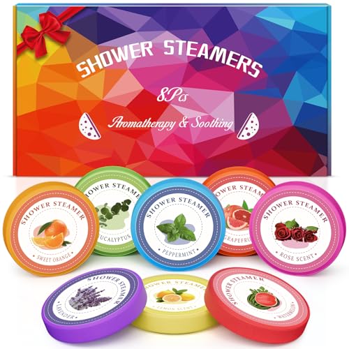 Linkax Adventskalender Füllung 2026Weihnachtsgeschenke Geschenke für Frauen/Frau/Freundin 8 Stück Shower Steamers Aromatherapie Entspannung Kleine Halloween Geburtstagsgeschenk