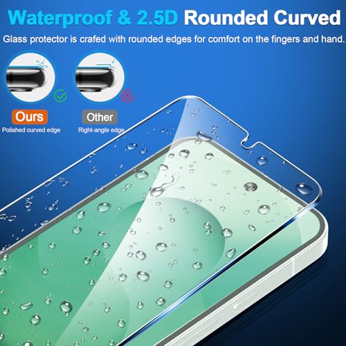Image of firtstnow 3 Pack Screen Protector for Samsung Galaxy S25 Plus 6.7 Inch, 9H Tempered Glass, Ultrasonic Fingerprint Unlock, Case Friendly Tempered Glass Screen Protector for Samsung Galaxy S25 Plus