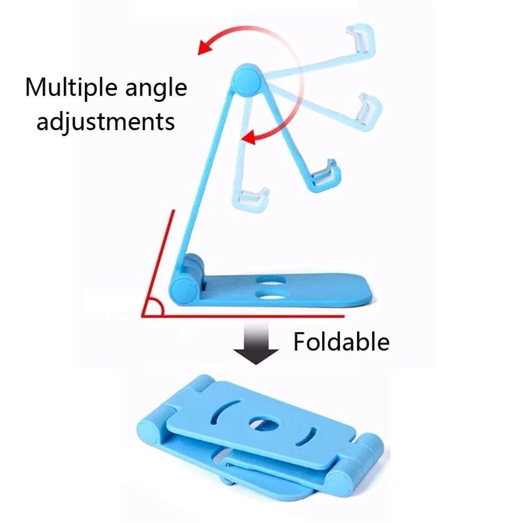 Supporto Universale Pieghevole Da Tavolo Per Cellulare E Tablet – Nero E Bianco - 3