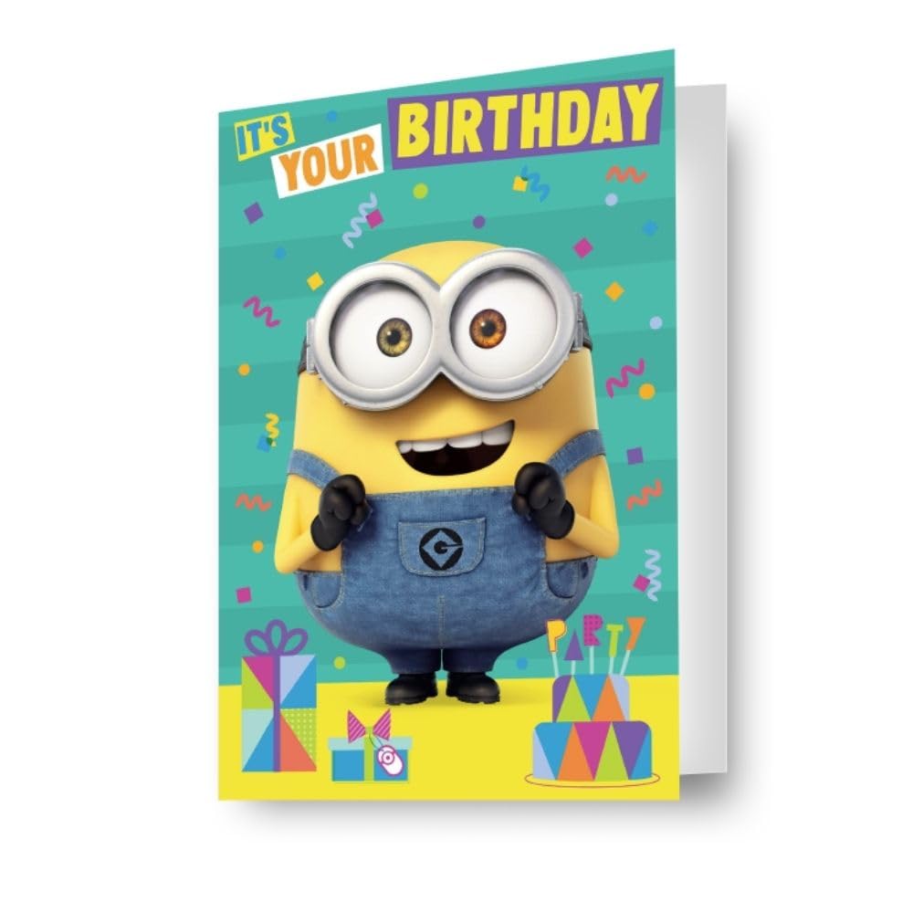 Despicable Me Birthday Card 3D-Effect Lenticular A Fantastic Card For All Occasions
