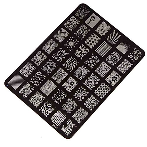 Malloom 1pc Nail Stamping Plates Fashion Polish Image Painting Tools 42Styles