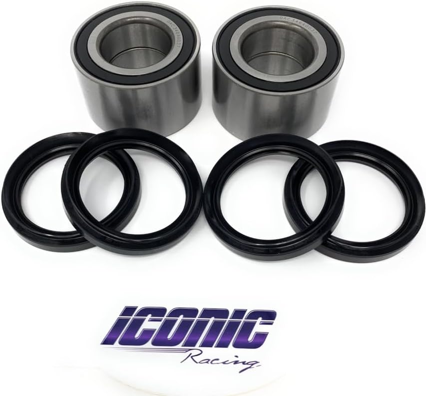 Both Front Wheel Hub Bearings and Seals Kit Compatible with Honda Pioneer 500 700 700-4 All Models 2014-2024