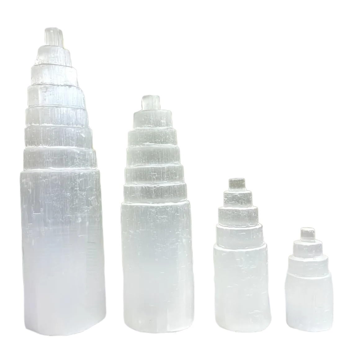 YLQUXEUV 1pc 150mm Gypsum crystal tower DIY decoration eliminates negative and brings luck