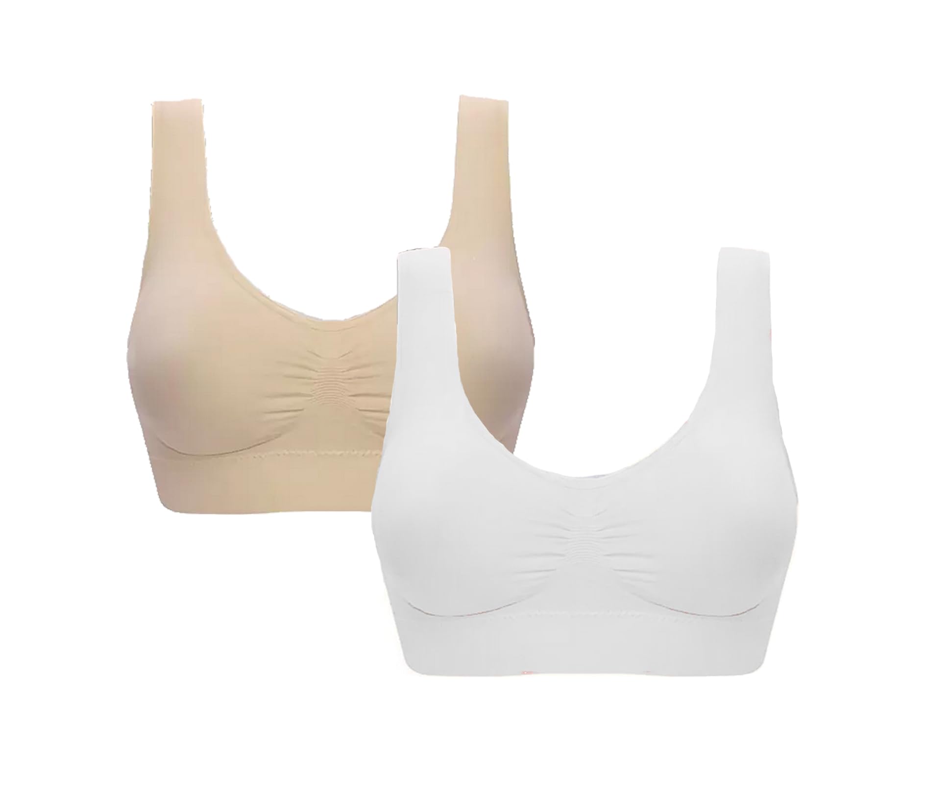 braashee Pack of 2 Girls Sports Non Padded Teenager Full Coverage Cotton Bra (Multicolor) AP243_AIR-picture-20