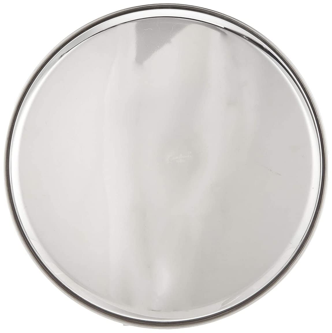 Neelam Stainless Steel 15, 22 Gauge N.P. Thali, Perfect for Daily Use, Special Occasions, Durable Quality Food Grade Material, Stylish Look, Ideal for Home & Restaurant, Use for Lunch 33 cm, Set of 12 1