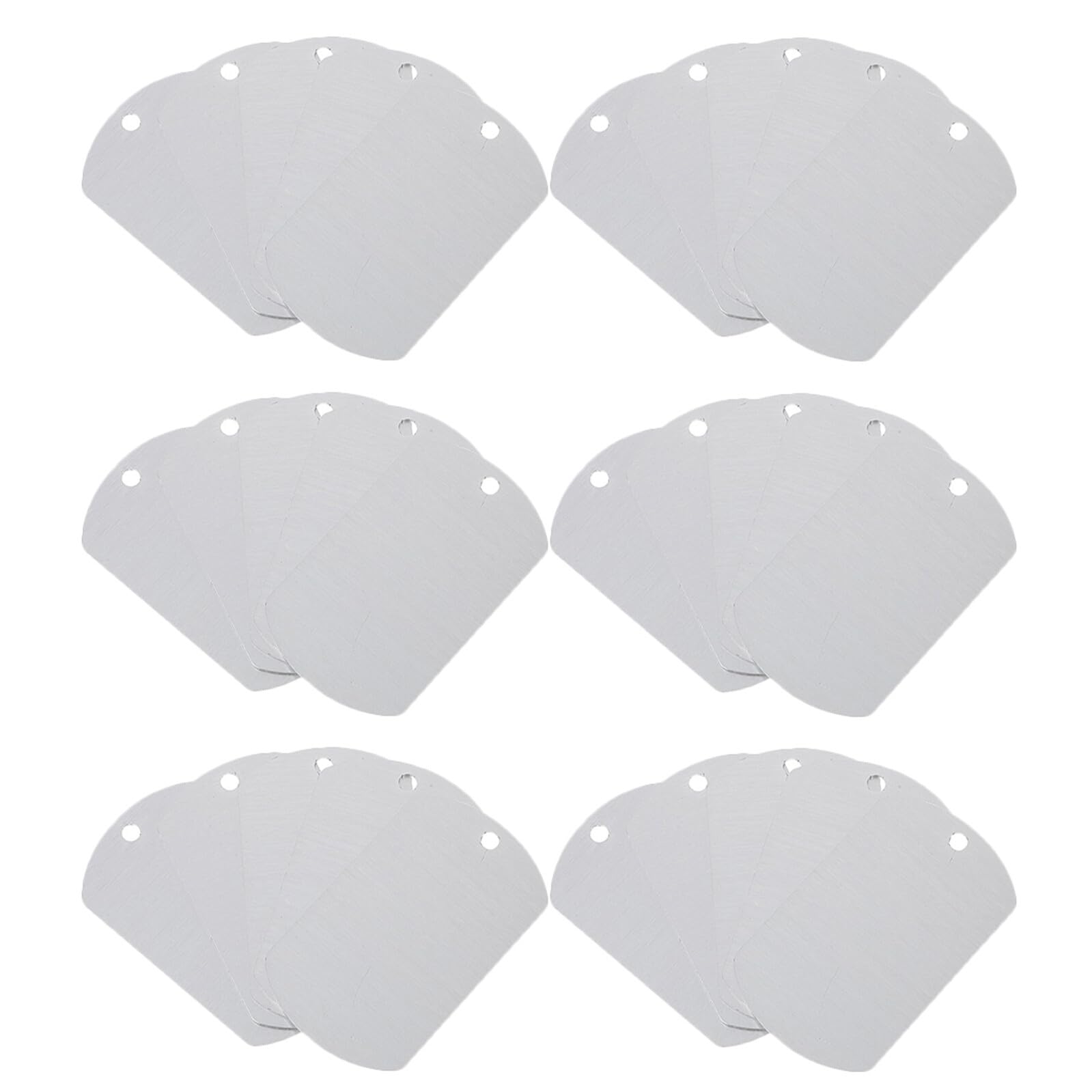 50 Placas de Identificación para Mascotas de Aluminio para Grabado Tamaño Grande 50X29X1 MM Etiquetas Colgantes Dobles para Perros y Gatos Paquete de 50 Unidades Uso en