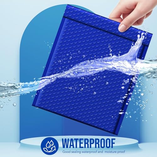 Image of Fuxury Bubble Mailers 8.5x12 Inch 250 Pack Royal Blue Large Bubble Envelopes Bulk Opaque Cushioning Mailer for Small Business Mailing Books Clothes Makeup Supplies #2