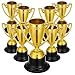 HOFURME 48 Pcs Mini Trophies for Awards, Gold Mini Trophies, Gold Trophy Award, Plastic Trophies Trophy Cups Award Trophies for Party Favors, Props, Rewards, Winning Prizes