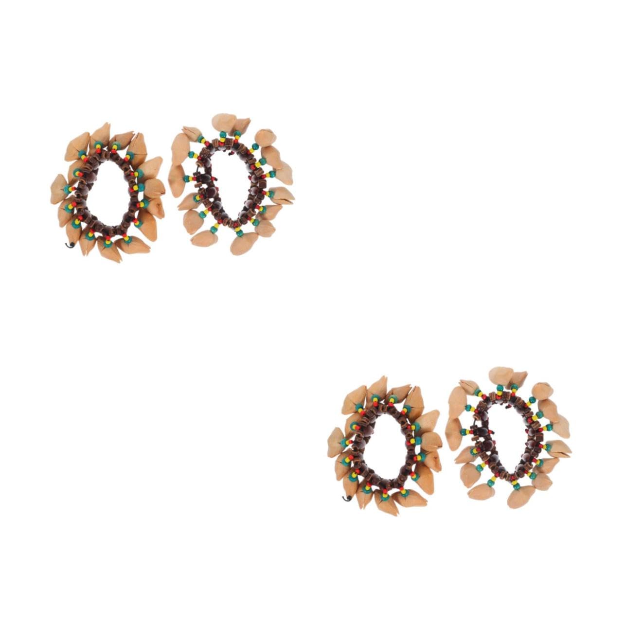 SHERCHPRY 4 pezzi Bracciale Sonagli Strumento Percussione Leggero Design e Indossare per