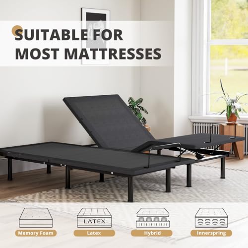 Image of EGOHOME Split King Adjustable Bed Framewith Massage,Zero Gravity
