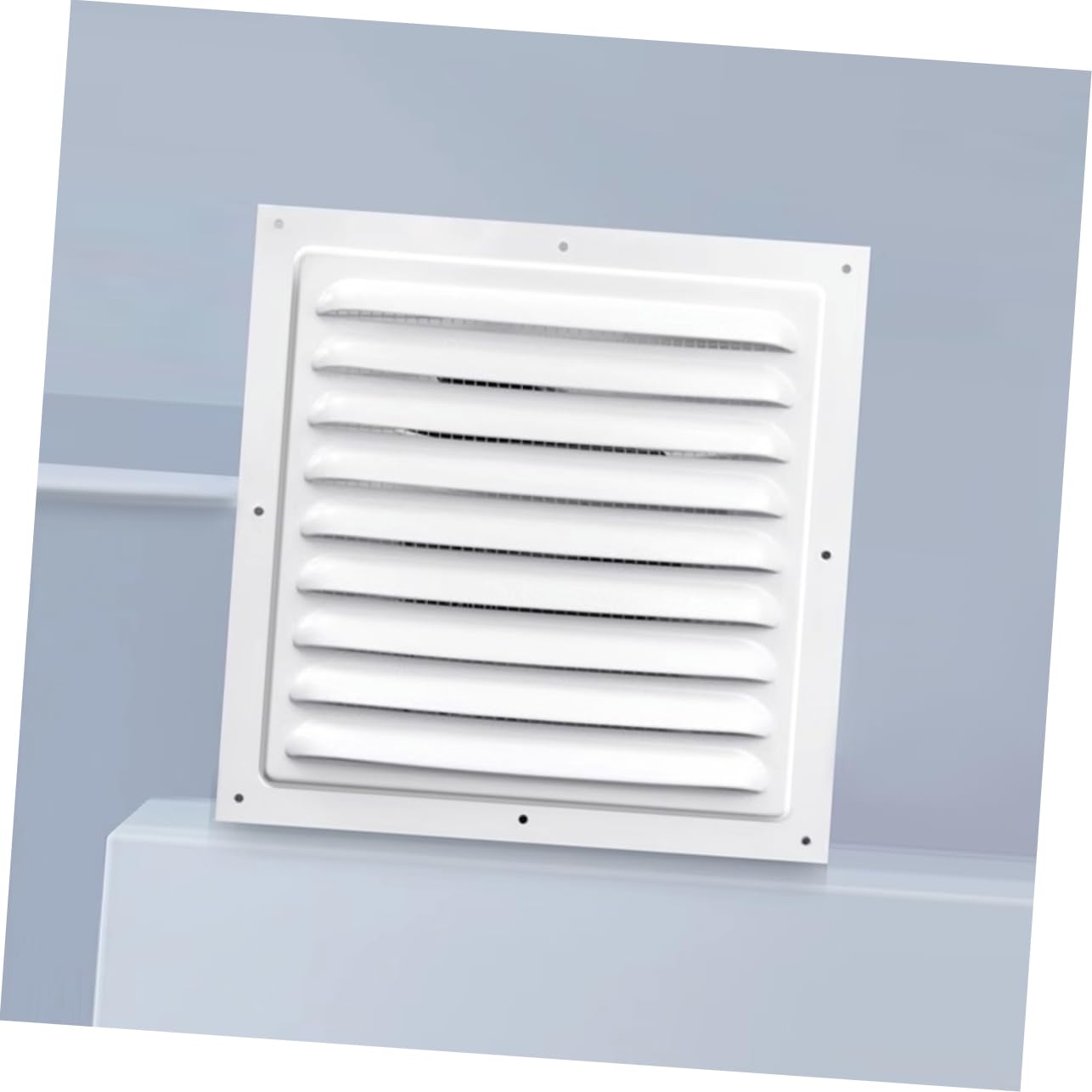 NUOBESTY Griglia di Ventilazione in Lega di Alluminio, 2 Pezzi, Design a Lamelle, Protezione Intemperie per Armadi e Scatole Elettriche | Lega di Alluminio Robusta, Copertura Fessure, per Armadi e Contenitori, Formato Quadrato
