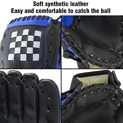 Baseball Glove, Softball Mitt, Baseball Mitt，9.5''-12.5'' For T-Ball Youth Adult Training And Beginner Play, Softball Glove Left Hand Glove, Right Hand Throw #TOP2