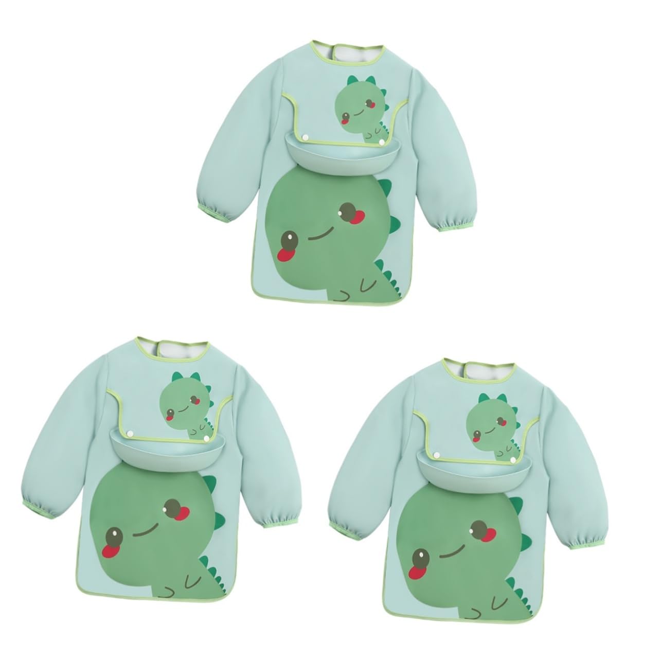 TOYANDONA Bavaglino Grembiule Grembiuli Cartone Animato Grembiule Per Mangiare Manica Lunga Grembiule Artistico Mangiare Grembiule Grembiule Per L'Alimentazione Grembiule