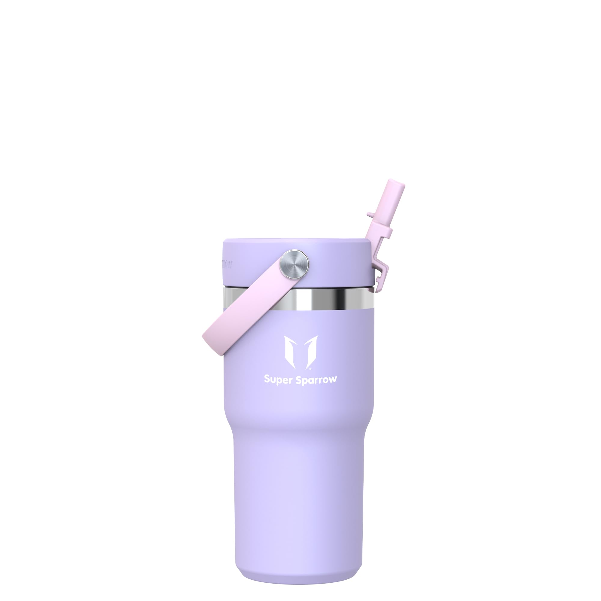 Sparrow Water Bottle Insulated 620ml - Twistpath Tumbler with Flex Straw Cap - BPA-Free & Leakproof Metal Flask - Travel Mug for Cup Holders - Ideal for Home, Office or Car
