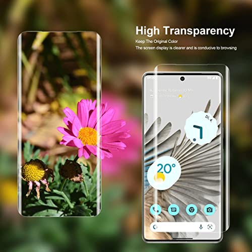 Image of Casecandy - (2 Pack Curved Screen Protector Guard For Pixel 6 Pro 5G | Flexible Pack of 2 Screen Protector for Google Pixel 6 Pro - Fingerprint Support /Bubble Free Technology /HD