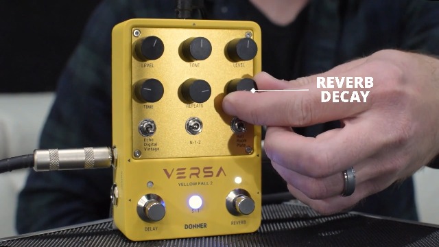 Amazon.com: Donner Guitar Reverb & Delay Pedal - 2 in 1 with Tap