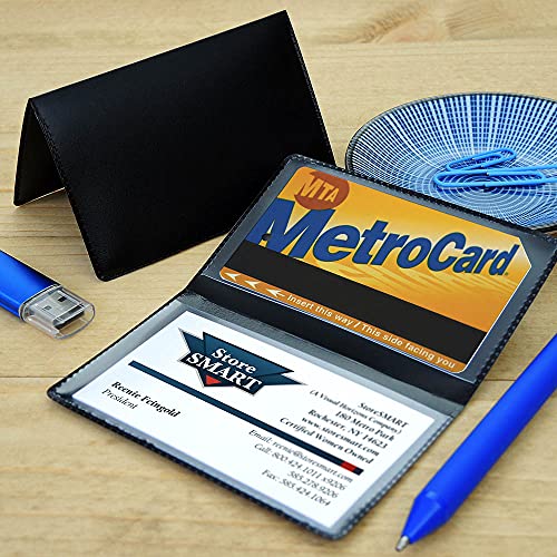 Storesmart Folding Business Card Holders Rainbow 32-Pack - Each Side Holds 2" X 3 1/4" - Rpp2915Vp #TOP1