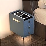 【Les tables de chevet intelligentes équipées】 : avec un bureau en verre trempé, qui offre une meilleure résistance à l'usure et également pour un entretien facile. Livré avec rétroéclairage LED 3 couleurs (chaud/froid/naturel). Effets d'éclairage réglables par simple pression sur le bouton tactile.