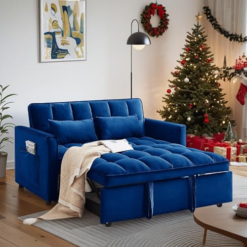 Trygoal Convertible Sofa Bed, Pull Out Couch with Side...