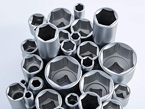 Set Di Bussole A Impatto Da 1/2" - Speciale Per Montaggio E Rimozione Ruote Cromo Molibdeno 3 Pezzi 19 21 17 Mm 88998179 - Foto 3