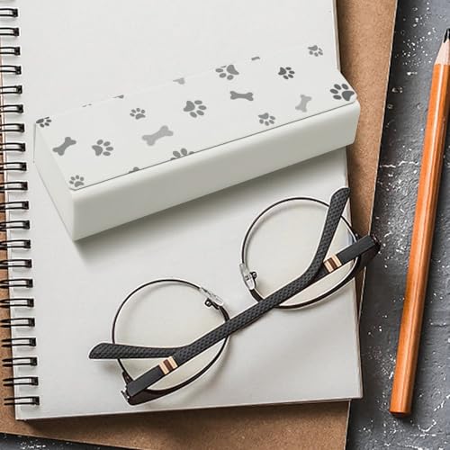 Étui à lunettes de soleil patte de chien anti rayures rigide