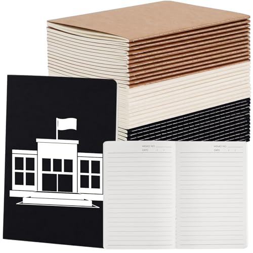 Carnet A5 ligné en kraft avec couverture rigide et pages épaisses anti-bavure pour l'écriture
