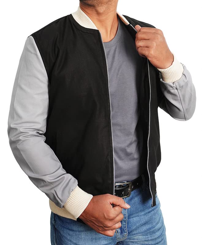 Mens Movies Cotton Wool Lightweight Varsity Bomber Jacket Collection4