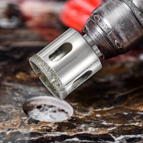 sourcing map Diamond Drill Bit Hole Saw 1/2"(13mm) Tile Core Cutting Drilling Tool for Glass Ceramic Marble Porcelain Tile Quartz Gemstone Aquariums 6 sourcing map Diamond Drill Bit Hole Saw 1/2"(13mm) Tile Core Cutting Drilling Tool for Glass Ceramic Marble Porcelain Tile Quartz Gemstone Aquariums - Image 6