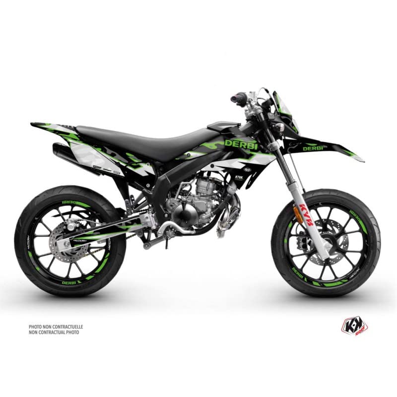 Kit déco Derbi 50cc KUTVEK Vert pour rouler en ville avec style