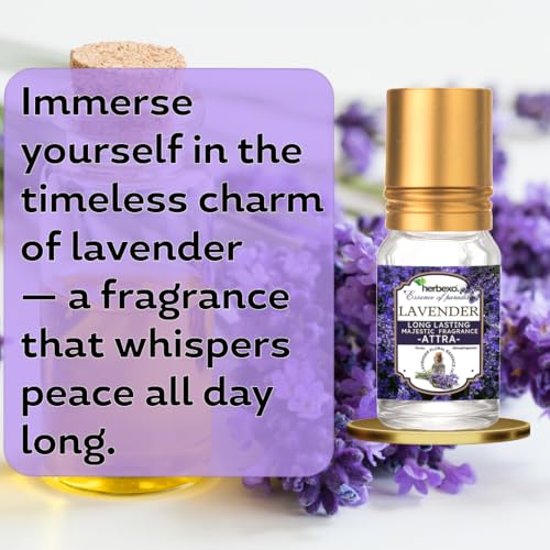 Image of Lavender Attar & Rose Attar Combo | Pure Natural Ittar /Itra | Long Lasting Perfume Oils | Alcohol-Free | 6ml x 2 Roll-On Bottles for Men & Women