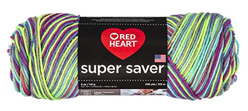 RED HEART E300P.8635 Super Saver Yarn, Pooling - Party