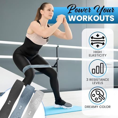 Pilates Ring Set for Women | 14" Magic Circle Pilates Kit with 3 Resistance Band women, Pilates Ball, Yoga Strap & Pump. Includes Carry Bag | Home Workout pilates Equipment for Strength & Flexibility - Image 7
