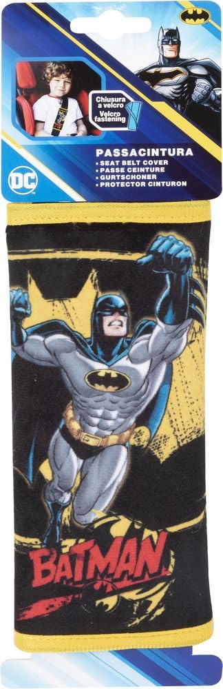 Correa de cinturón suave para viajes en coche, Batman, niños, superhéroes, hombre murciélago, seguridad, amarillo