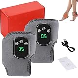Neamova Fußmassagegerät, 3-in-1 Fuß-Erholungsgerät-Massagegerät, kabelfreie beheizte Fußgelenk-Wickel mit 3 Vibrationsmodi und 5 Temperaturstufen für Achillessehnenentzündung (2 Stück)