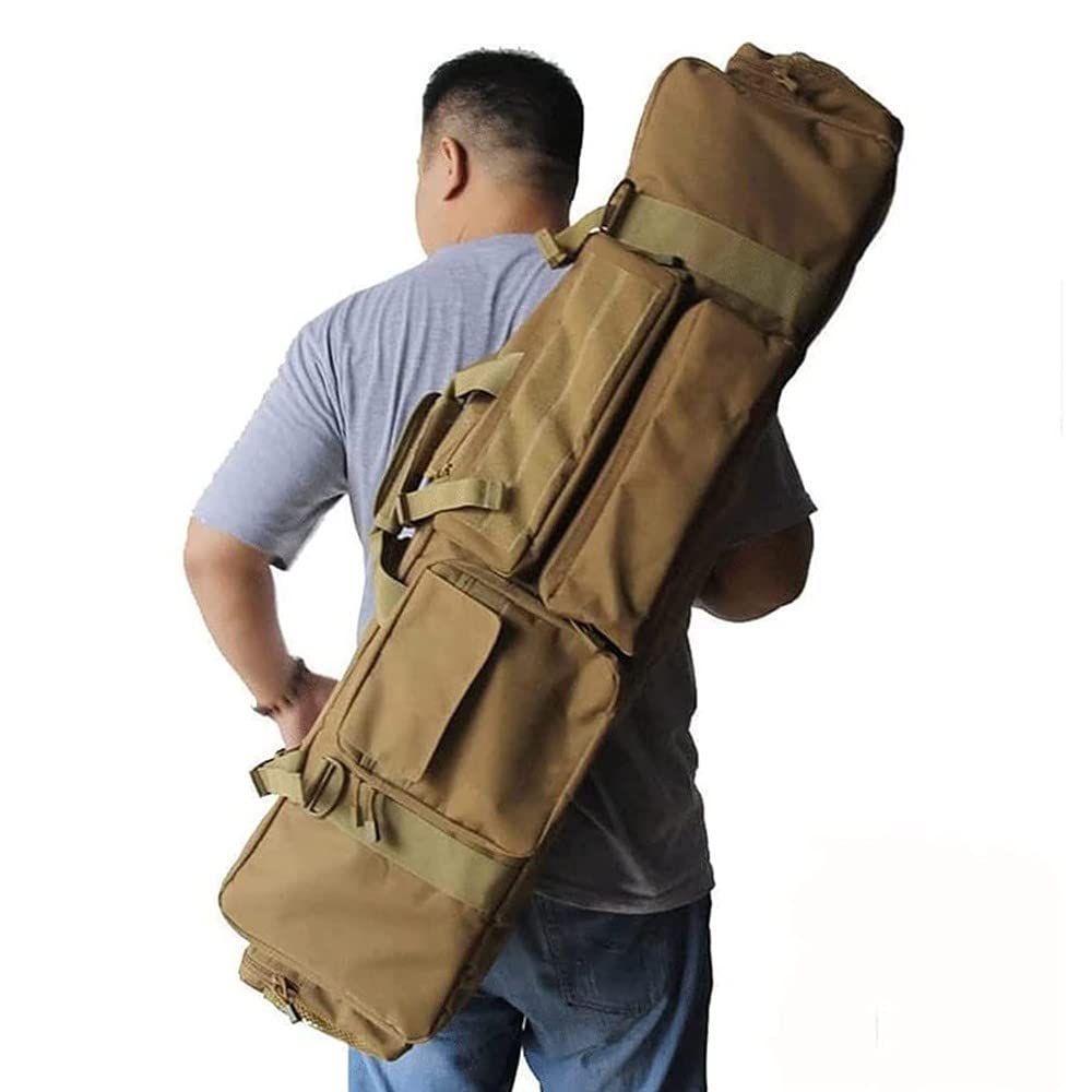 Estuche para Escopeta Airsoft, M249 Bolsa Doble para Rifles, Bolsa Táctica de Escopeta, Bolsa de Almacenamiento para caña de Pescar Escopeta Carry B
