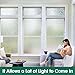 Coavas Window Privacy Film Frosted Glass Window Film Decorative Static Window Cling Sun Blocking Heat Control Removable Home Window Tint Film Privacy for House Bathroom Door (17.5 x 78.7 Inches)