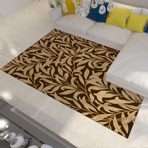 Tapis 120x180cm à motif feuilles grandes pour entrée