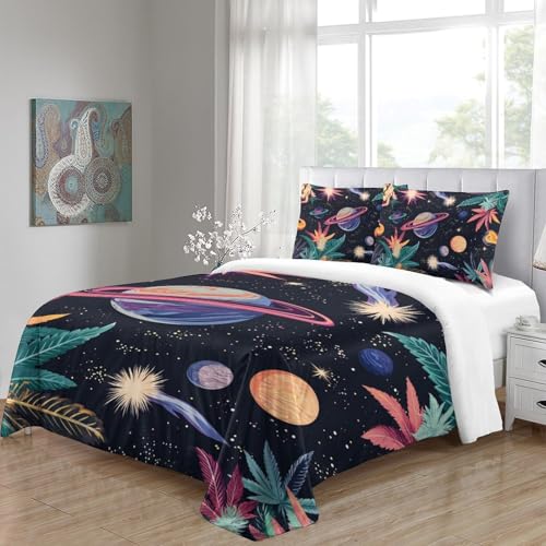 Housses de couettes 3 pièces microfibre 220x240cm imprimé starss - 5