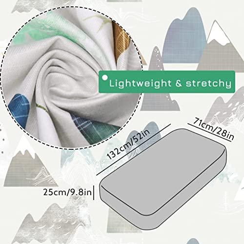 Tanofar Mountains Baby Boy Crib Sheet Toddler Bed Sheets Soft Breathable Nursery Bedding #TOP3