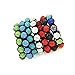 Giwotu Womens Fashion Jewelry New Mix Colors 10mm Crystal AB Clay Disco 9 Balls Bracelets Black
