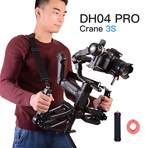 Digitalfoto Dh04 Pro Z Axis Flexiable Detachable Damping Spring Dual Handle Grip With Strap Compatible For Zhiyun Crane 2/Crane 3S Weebill S/Lab Moza Air 2 Feiyu Dji Ronin S/Sc Gimbal #TOP1