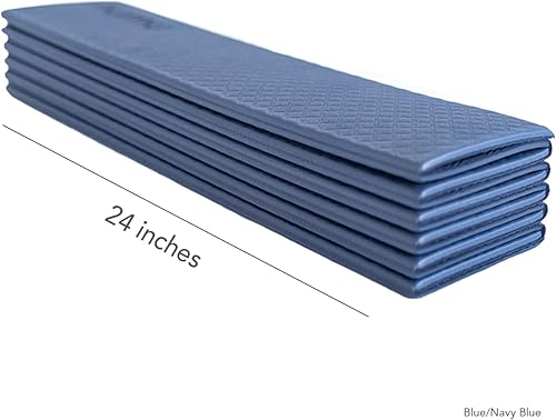 Miniatura 3 de Numu Esterilla de yoga plegable con correa de transporte de yoga, antideslizante, ligera y portátil de 14 pulgadas de grosor, perfecta para un fácil