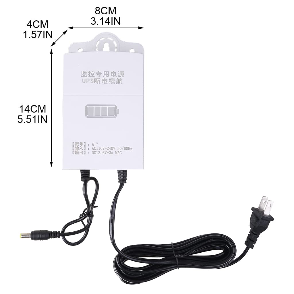 Amazon.co.jp: ミニ UPS バッテリーバックアップ 12V-2A 無停電
