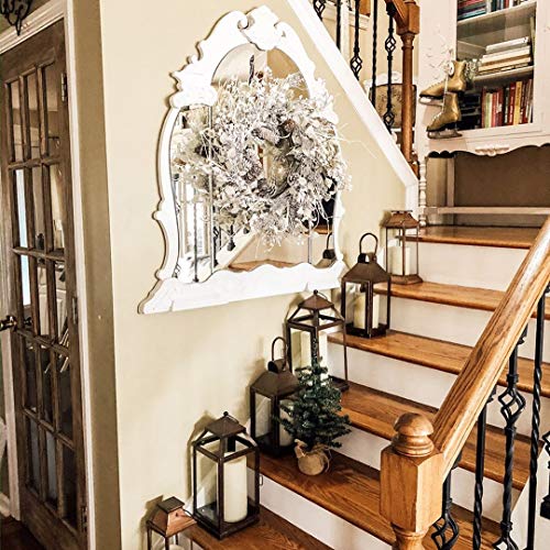 Spring Front Door Wreath 26 Inch Spring Birch Wreath White Berry Wreath With Iced Pine Cones, Holly Leaf, Branch White Winter Christmas Wreaths For Front Door Or Indoor Wall Window Thanksgiving Décor #TOP5