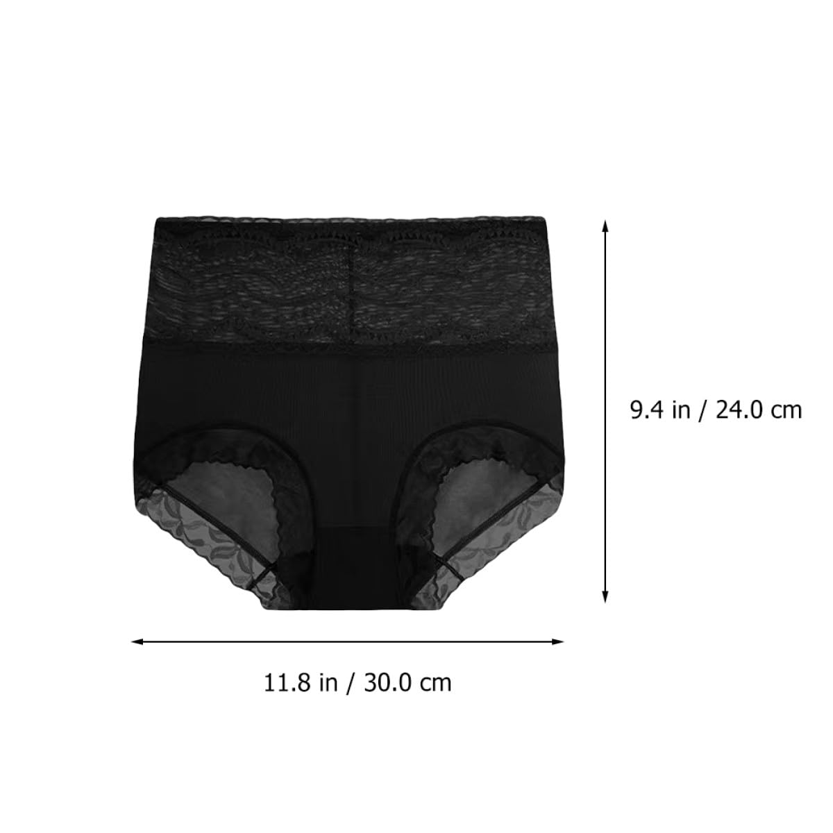 Bragas de Mujer Cintura Alta Encaje sin Marcas 5 Piezas Chinlon